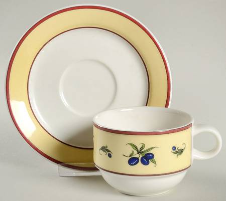 Le Sud Flat Cup & Saucer Set