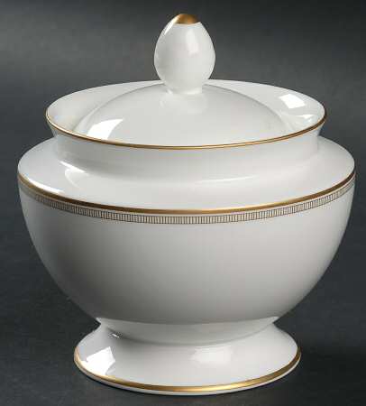 Estelle Gold Sugar Bowl & Lid