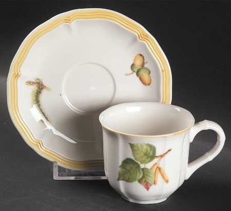 Parkland Flat Demitasse Cup & Saucer Set