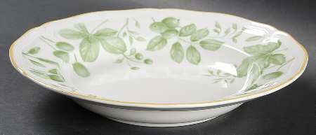 Parkland Green Large Rim Soup Bowl