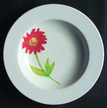 Mademoiselle Large Rim Soup Bowl