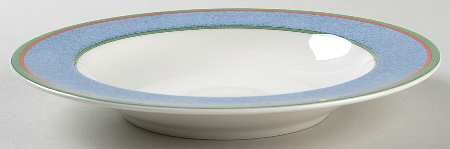Tipo Viva Blue Large Rim Soup Bowl