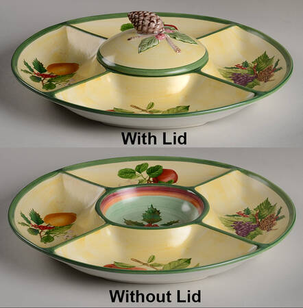 French Noel Chip & Dip with Lid