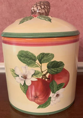 French Noel Medium Canister & Lid