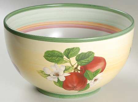 French Noel 11" Large Salad Serving Bowl