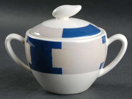 Passerelle Blue Sugar Bowl & Lid