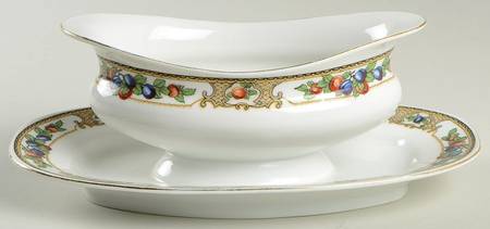 VIT413 Gravy Boat with Attached Underplate