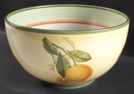 French Country (Earthenware) 11" Round Vegetable Bowl