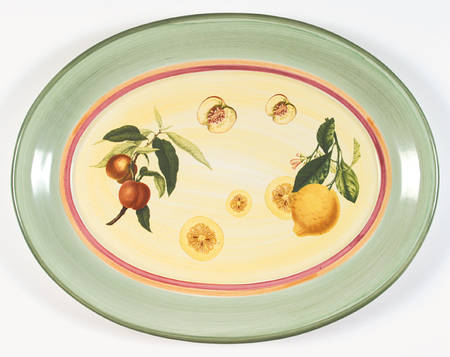 French Country (Earthenware) 18" Oval Serving Platter