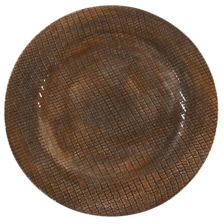 Moda (Black & Brown) Service Plate (Charger)