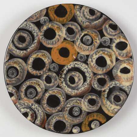 Moda (Black & Brown) Salad Plate