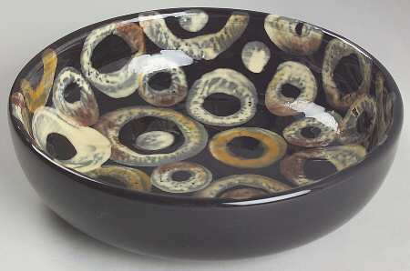 Moda (Black & Brown) 7" Individual Pasta Bowl