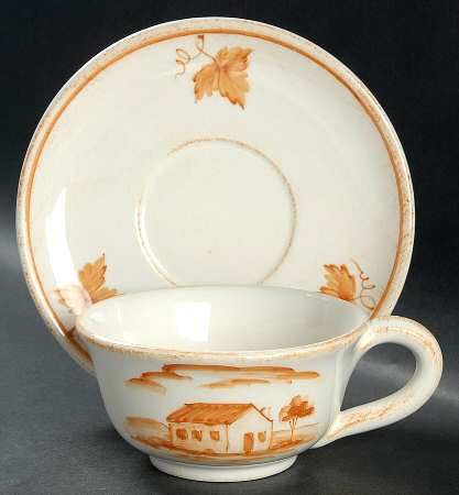 Bramasole Flat Cup & Saucer Set