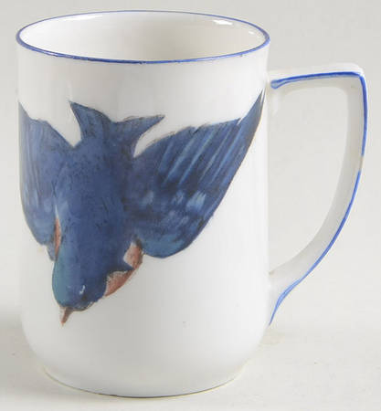 Blue Bird Flat Demitasse Cup