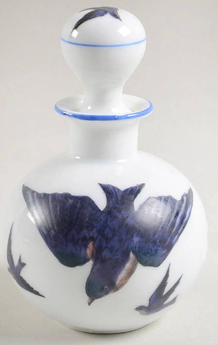 Blue Bird Perfume Bottle with Stopper