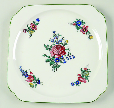 Alt Strasburg (Trim On Edge) Square Luncheon Plate