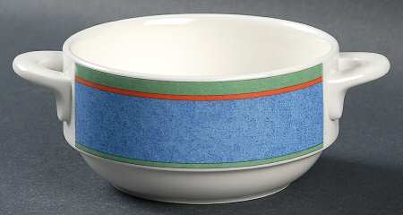 Viva Blue Stackable Cream Soup Bowl