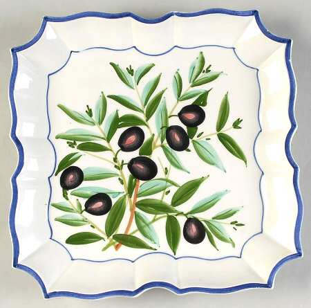 Disappearing Olive Wall Plate