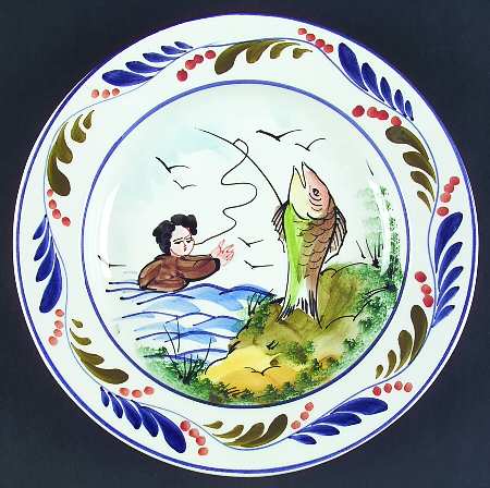 Upside Down World Wall Plate