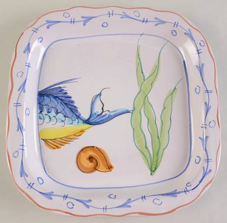 Swimming Fish Service Plate (Charger)