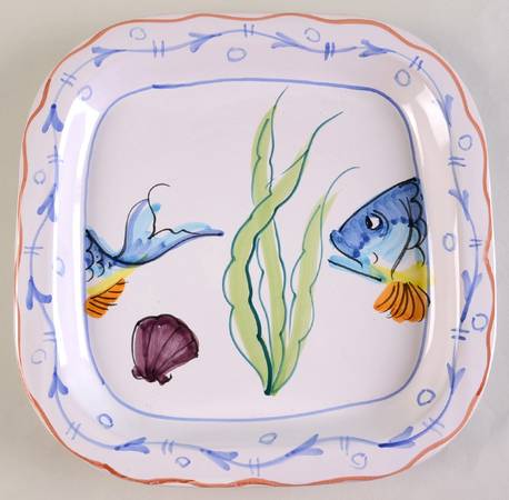 Swimming Fish Service Plate (Charger)