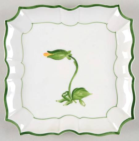 Blue Morning Glory Salad/Dessert Plate