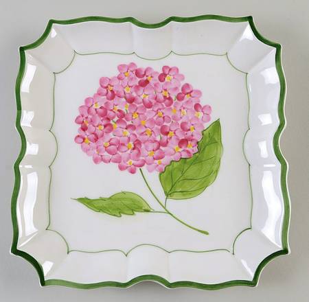 Pink Hydrangea Wall Plate