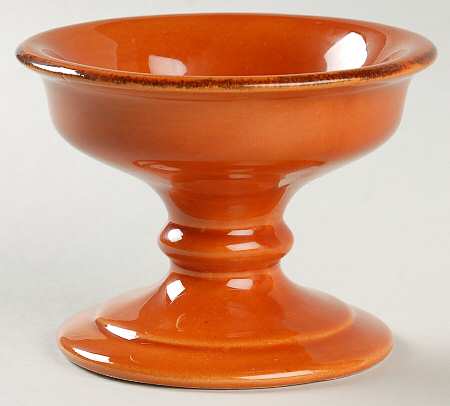 Fantasia Orange Pedestal Candleholder