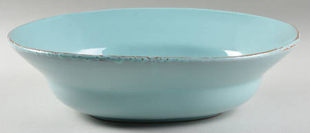 Fantasia Light Blue (Solid Color) 12" Oval Vegetable Bowl