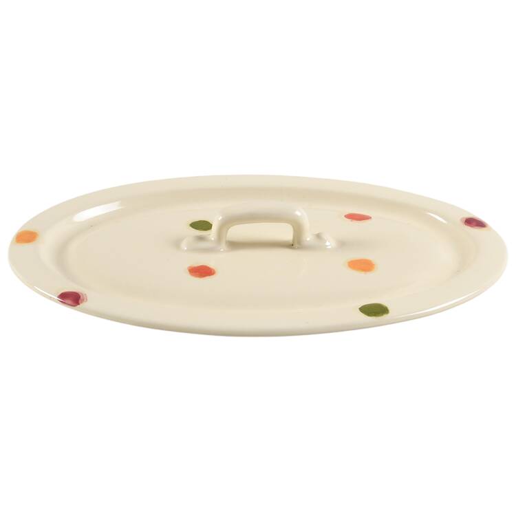 Pallini Lid for 2.5 Quart Oval Covered Casserole by Vietri (Italy)
