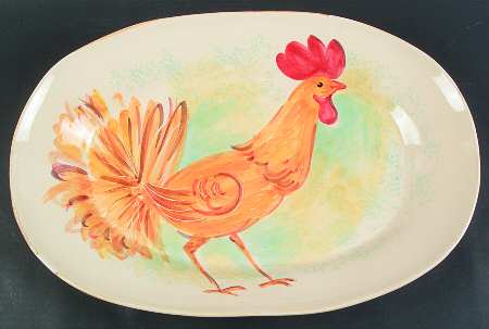 Aurora 19" Oval Serving Platter