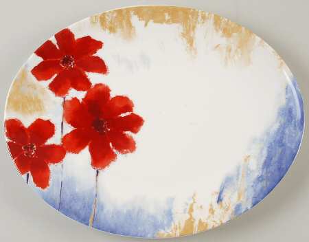 Carmine 13" Oval Serving Platter