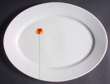 Poppy Papoilas 12" Oval Serving Platter