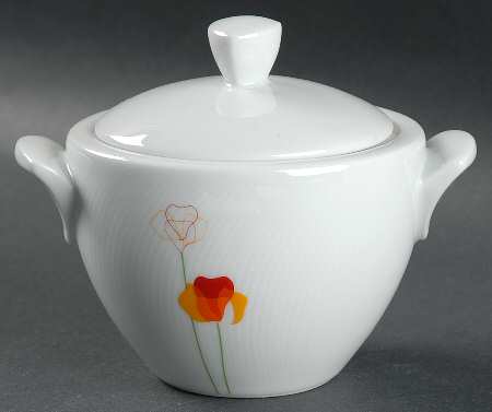 Poppy Papoilas Sugar Bowl & Lid