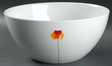 Poppy Papoilas 9" Salad Serving Bowl
