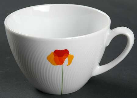Poppy Papoilas Flat Cup
