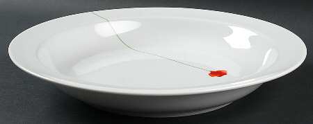 Poppy Papoilas 13" Deep Round Platter