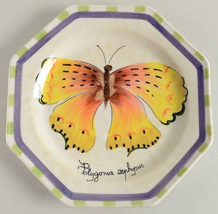 Butterfly (Octagonal) Dinner Plate