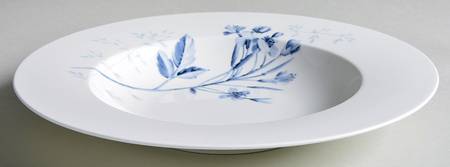 Blue Meadow Large Rim Soup Bowl