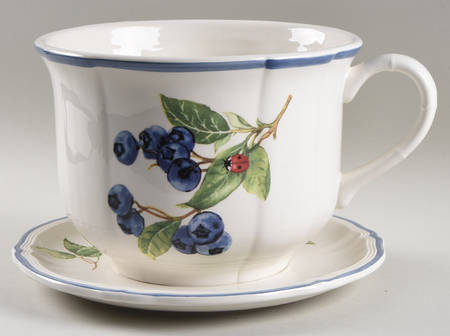 Cottage Flower Pot & Underplate (Cup & Saucer)