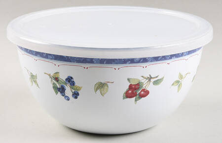 Cottage 7" Metal Mixing Bowl & Plastic Lid