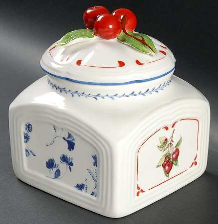 Cottage Spice Canister & Lid