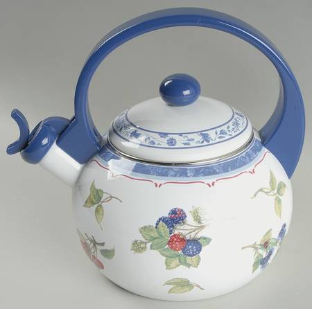 Cottage Metal Kettle & Lid