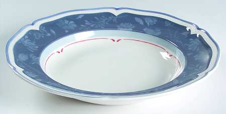 Cottage Blue Large Rim Soup Bowl