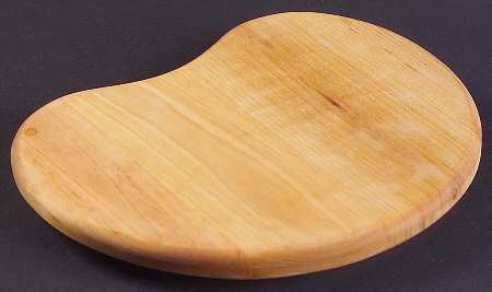 Home Elements 8" Wood Crescent Shape Cutting Board