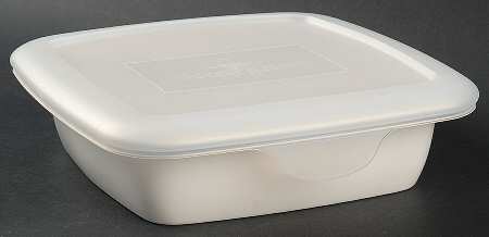 Home Elements 8" Square Baker & Tabless Plastic Storage Cover