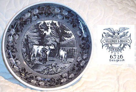 Landschaft Brown Bread & Butter Plate