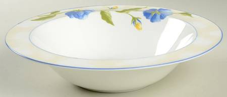 Blue Pansy 10" Round Vegetable Bowl