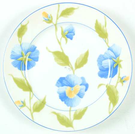 Blue Pansy Salad Plate by Victoria & Beale