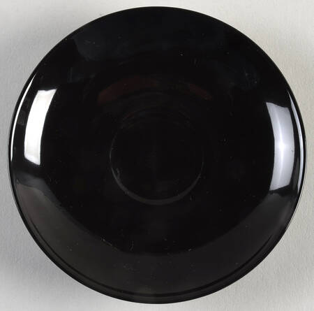 Wonderful World Black Saucer for Demitasse Cup